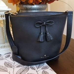 Kate Spade Black Bucket Bag